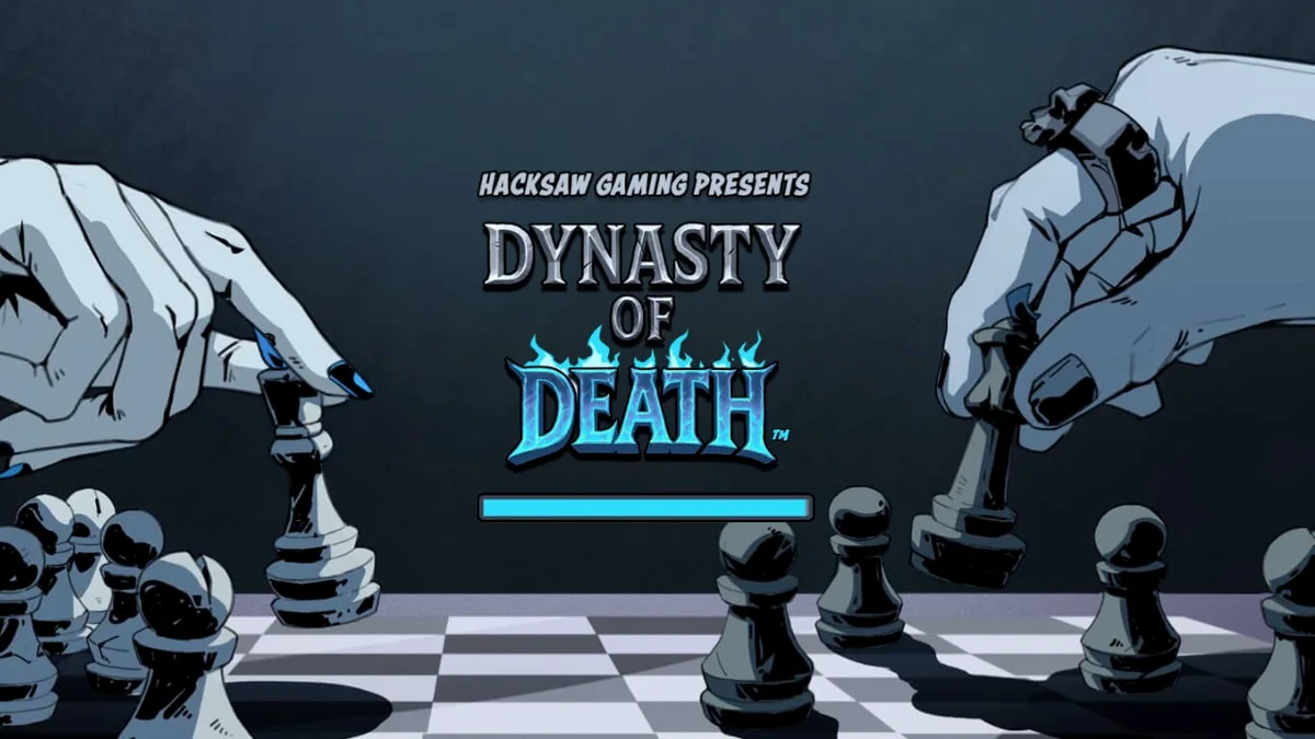 Interface do jogo Dynasty of Death com tema de submundo e xadrez